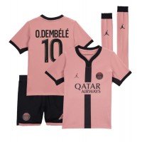 Camiseta Paris Saint-Germain Ousmane Dembele #10 Tercera Equipación para niños 2024-25 manga corta (+ pantalones cortos)